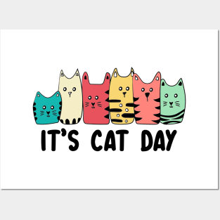 It’s cat day, happy international cat day Posters and Art